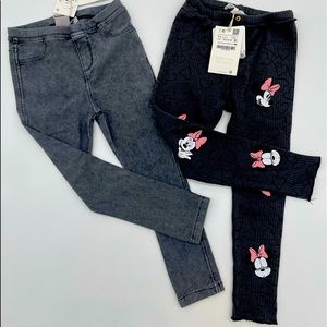 Bundle of Zara leggings for toddler girl